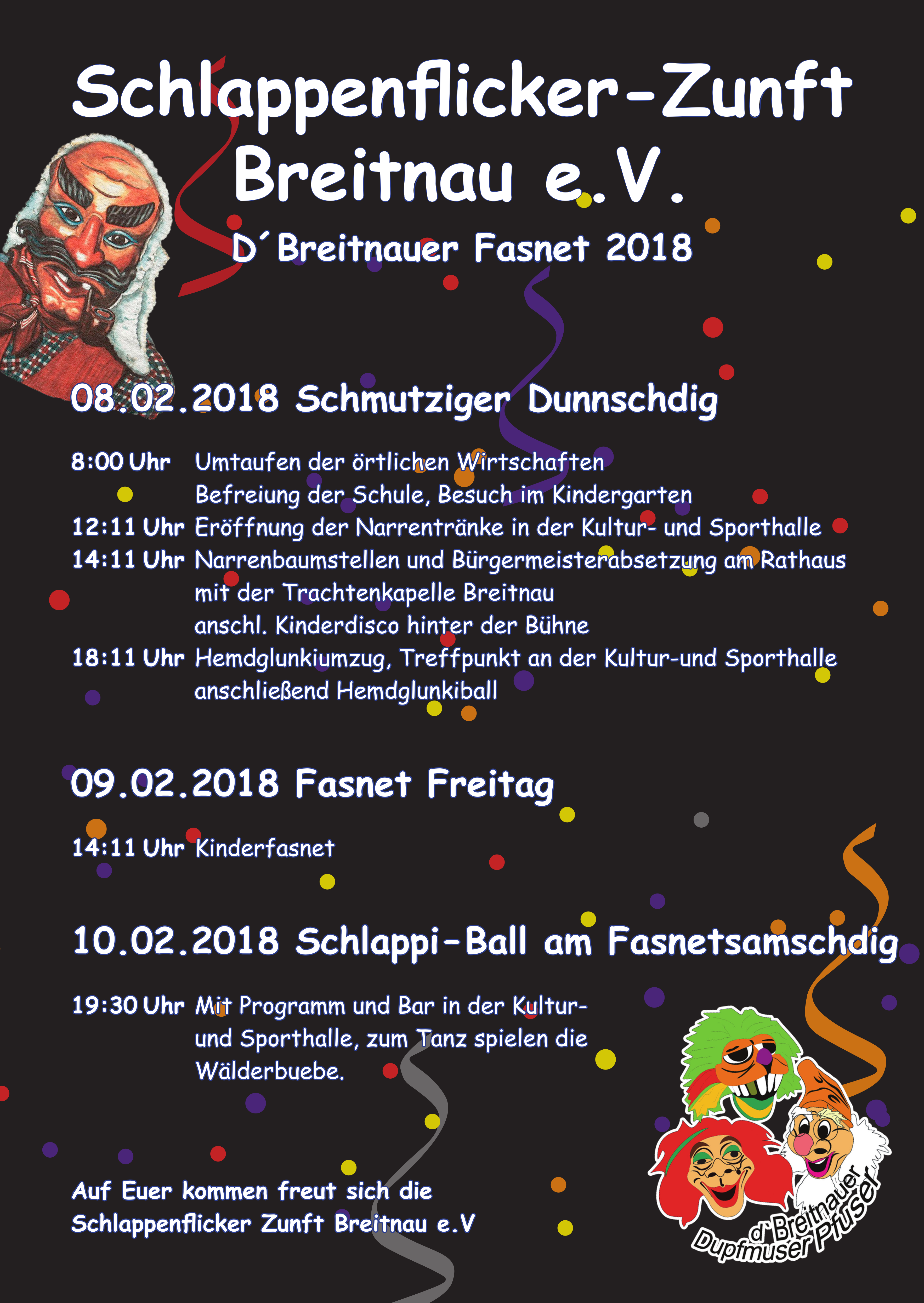 d´ Breitnauer Fasnet 2018